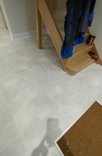 Our camaro RC LVT range in tile design with a fitted matwell.