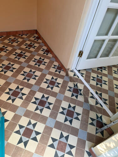 Pattern matched in the entrance hall and hallway