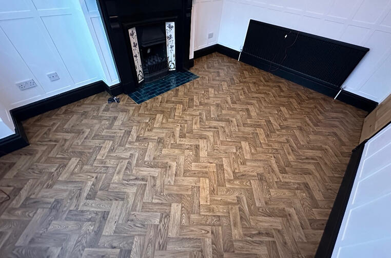 Herringbone design polysafe vinyl Herringbone design polysafe vinyl