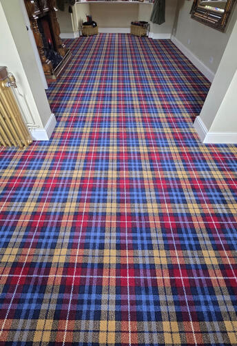 Tartan design fitted into a lounge